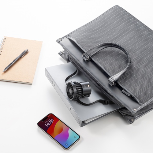 USB扇風機（卓上・グリップ・手持ち・首掛け対応・ミニ・USB充電式） USB-TOY101BK サンワサプライ