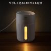 USB加湿器（卓上・超音波式・上から給水・大容量 400ml・静音・小型・USB給電式・水漏れ防止・LEDライト・タイマー・オフィス・デスク・ホワイト）