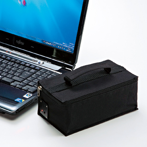 USB弁当箱保温ポーチ（ブラック）USB-TOY53BK サンワサプライ