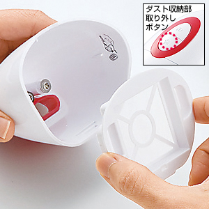 乾電池でも使用可能でゴミやホコリを強力に吸引するハンディ掃除機、USBクリーナー（レッド） USB-TOY55R サンワサプライ