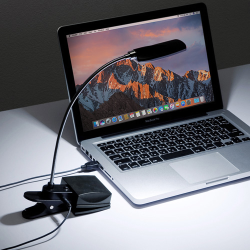 デスクライト（LED・クリップ・USB電源・明るい・調光・シンプル・勉強・テレワーク・おしゃれ・おすすめ） USB-TOY66N