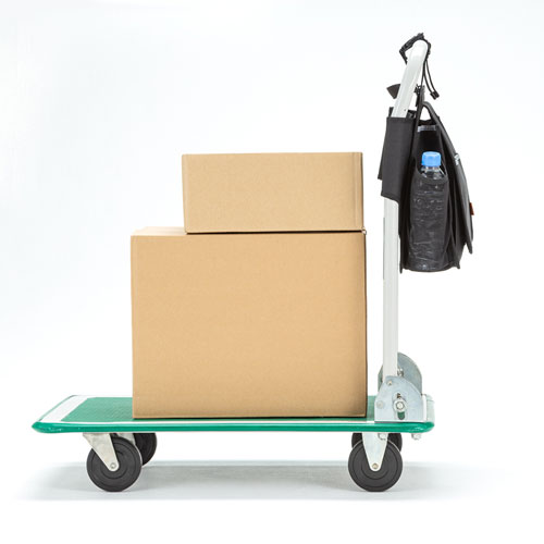 台車用バッグ（ハンドル取付け・8ポケット・工具入れ・文具入れ・ブラック）