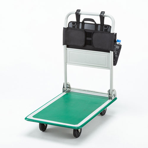 台車用バッグ（ハンドル取付け・8ポケット・工具入れ・文具入れ・ブラック）