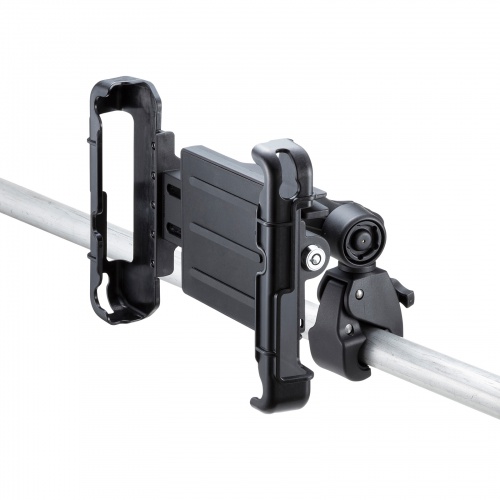 タブレットホルダー（産業用・フォークリフト ・固定ホルダー・クランプ取付・円柱取付・鍵付）