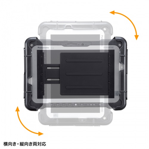 タブレットホルダー（産業用・フォークリフト ・ 固定 ホルダー・両面テープ取付・鍵付） VEH-TBHLD3 サンワサプライ