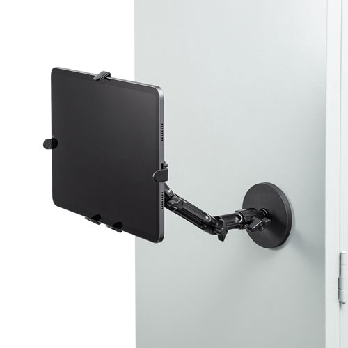 タブレットアーム（壁掛け・マグネット取付け式・タブレットホルダー・長アーム・4関節タ） VEH-TBMG2 サンワサプライ