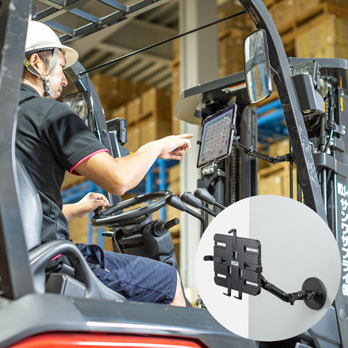 タブレットアーム（壁掛け・マグネット取付け式・タブレットホルダー・長アーム・4関節タ） VEH-TBMG2 サンワサプライ