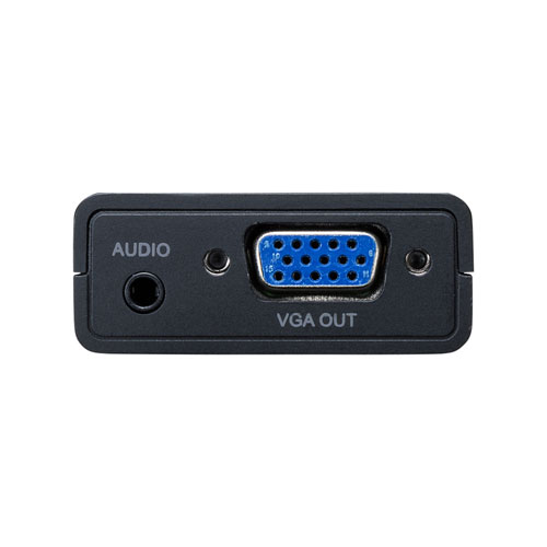 変換コンバーター（HDMI・VGA・ケーブル一体型・ブラック）VGA-CVHD6 サンワサプライ