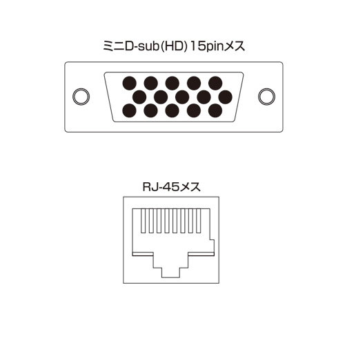 モニター延長器 VGA(エクステンダー・音声)VGA-EXAV