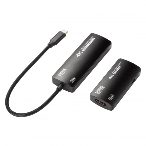 HDMIエクステンダー（延長器・最大70m・4K/120Hz・高画質・送受信・受信機/送信機 セット・高音質・LANケーブル接続）