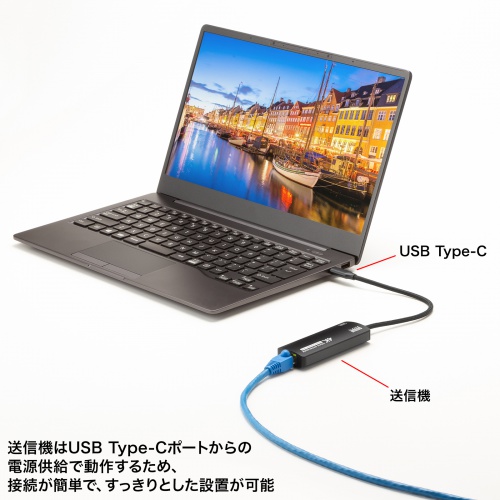 HDMI延長器　4K最大70m延長 HDMIエクステンダー（延長器・最大70m・4K/120Hz・高画質