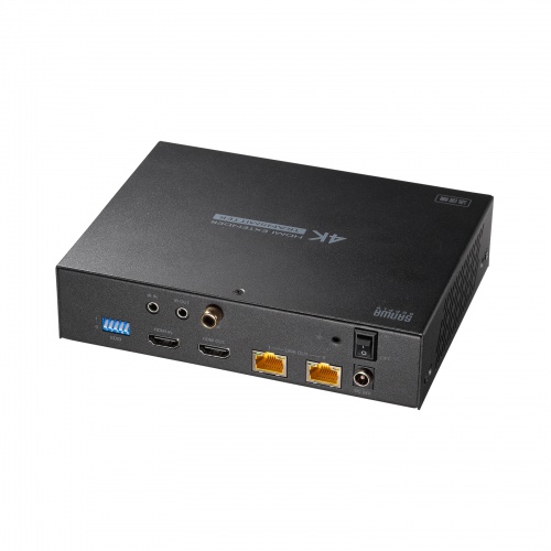HDMIエクステンダー（4K対応・最大120m延長・送信機・2分配・PoC給電・LANケーブル1本・長距離映像伝送）