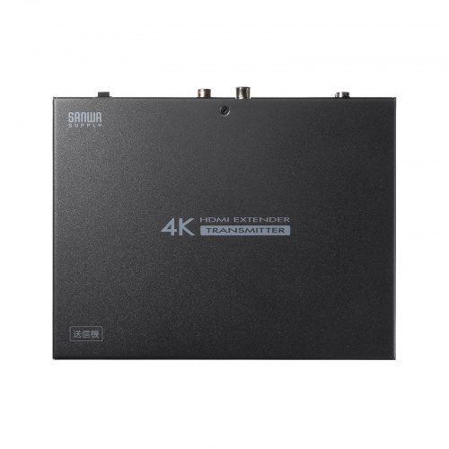 HDMIエクステンダー（4K対応・最大120m延長・送信機・2分配・PoC給電・LANケーブル1本・長距離映像伝送）