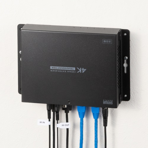 HDMIエクステンダー（4K対応・最大120m延長・送信機・2分配・PoC給電・LANケーブル1本・長距離映像伝送）