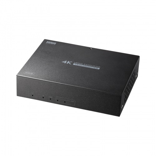 HDMIエクステンダー（4K対応・最大120m延長・送信機・2分配・PoC給電・LANケーブル1本・長距離映像伝送）