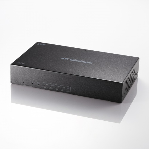 HDMIエクステンダー（4K対応・最大120m延長・送信機・4分配・PoC給電・LANケーブル1本・長距離映像伝送）