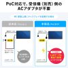 HDMIエクステンダー（4K対応・最大120m延長・送信機・4分配・PoC給電・LANケーブル1本・長距離映像伝送）