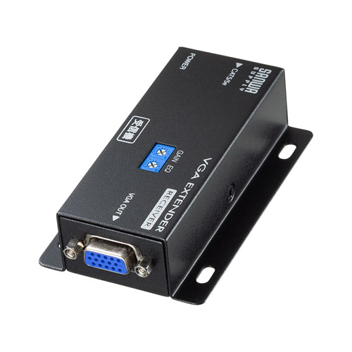 VGAエクステンダー 受信機 180m｜フルHDは60m対応・VGA-EXRN
