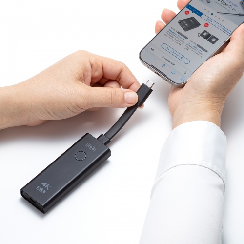 ワイヤレスHDMI 無線 送受信機セット（エクステンダー・4K・タイプC・送信機2台・収納ボックス付属・最大15m・HDMI延長器・コンパクトサイズ・設定不要・ドライバ不要）