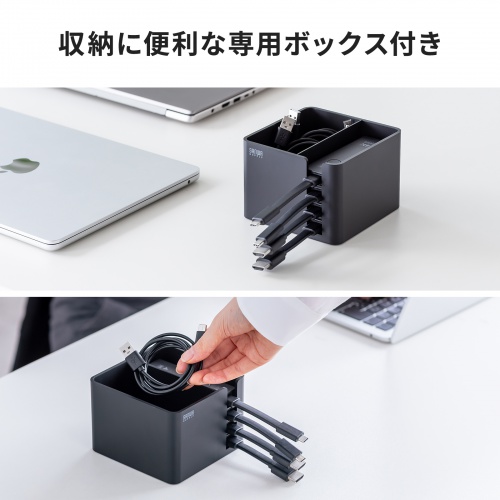 ワイヤレスHDMI 無線 送受信機セット（エクステンダー・4K・タイプC・送信機2台・収納ボックス付属・最大15m・HDMI延長器・コンパクトサイズ・設定不要・ドライバ不要）