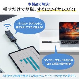 ワイヤレスHDMI 送信機 15m ｜HDMI延長・簡単設置・フルHD