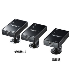 ワイヤレスHDMIエクステンダー 30m｜2分配・フルHD・HDMI延長