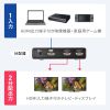 HDMI分配器（1入力・2出力・4K・2K・カスケード接続・同時出力） VGA-UHDSP2 サンワサプライ