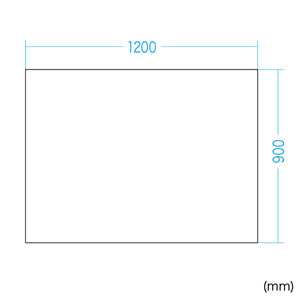 ホワイトボードシート（マグネット式・方眼・W1200mm） WB-MGS9012DT サンワサプライ