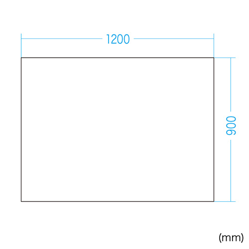 ホワイトボードシート（マグネット式・方眼・W1200mm） WB-MGS9012DT サンワサプライ