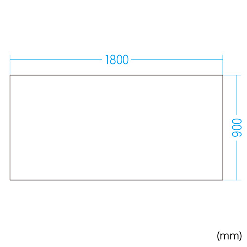 ホワイトボードシート（マグネット式・方眼・W1800mm・HD・ワイド） WB-MGS9018DT サンワサプライ