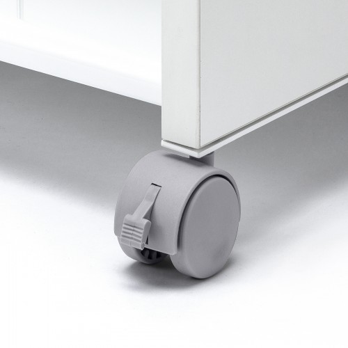 ファイルワゴン（2段・PCワゴン・PCラック・斜め・高耐荷重・キャスター・デスク下・木製・おしゃれ・おすすめ・ホワイト）WG-302N